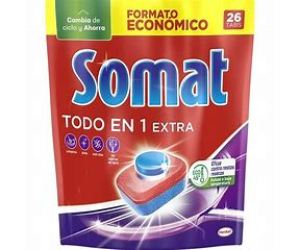 LAVAVAJILLAS SOMAT MAQUINA TABS 8 FUNCIONES TODO-1 26D