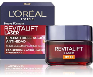 L´OREAL CREMA REVITALIFT LASER DIA TRIPLE ACCION ANTI-EDAD F20 50ML
